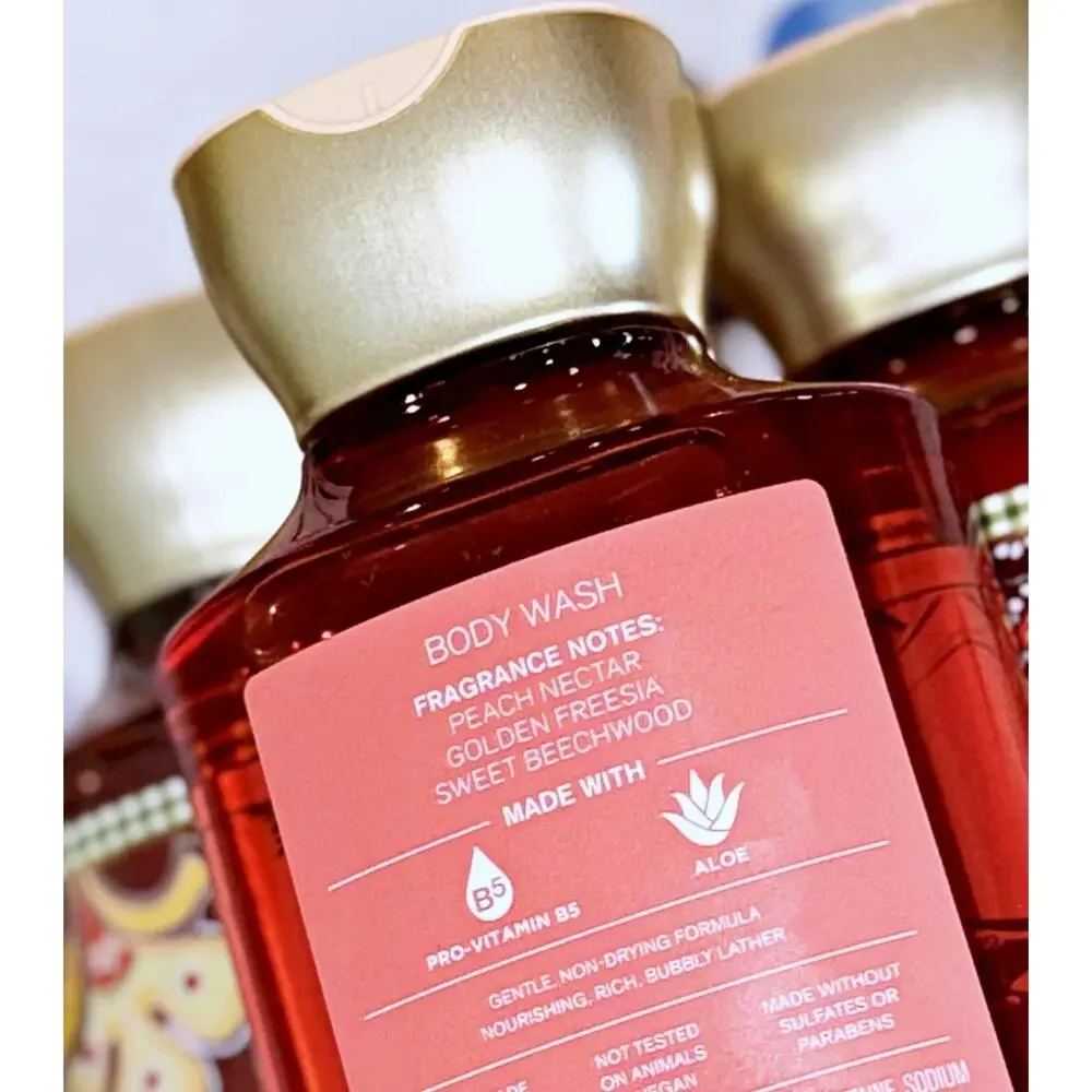 Bath & Body Works Vera Bradley Peach Blossom & Nectar Shower Gel Body Wash x3